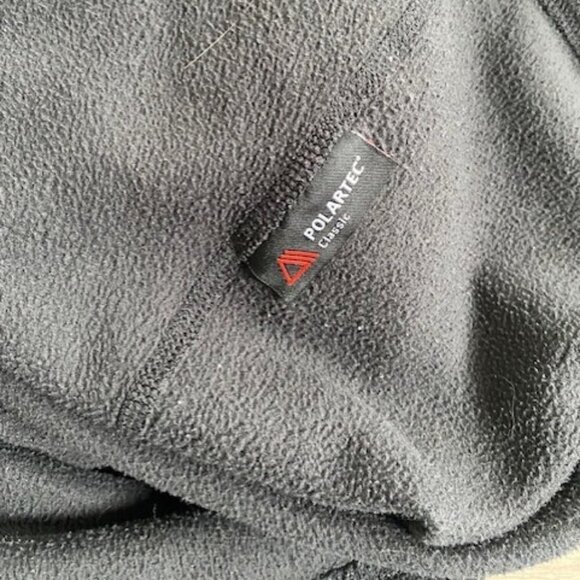 NORTH FACE 1/4 Zip Black Polartec Fleece Pullover Breast Cancer Small - Picture 16 of 16